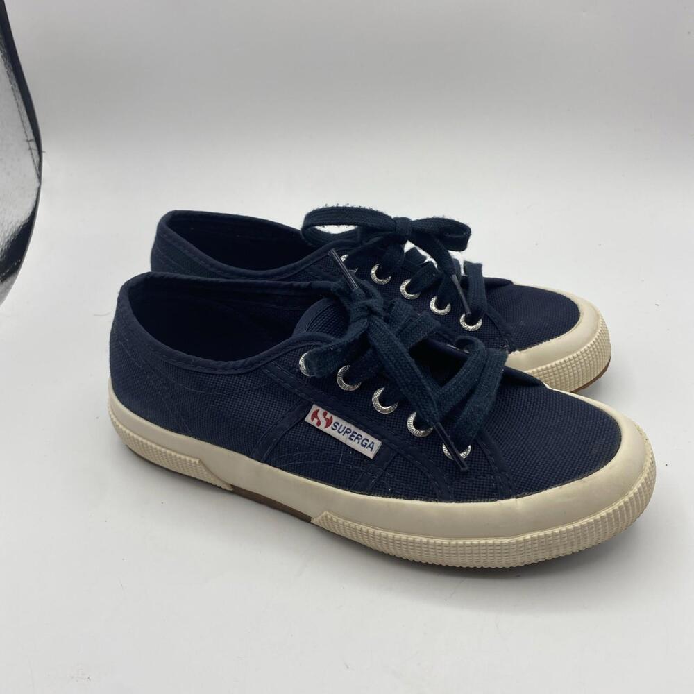 Superga 2750 Cotu Navy Blue /Whte EU 35 (US 3.5, ) Medium Kids